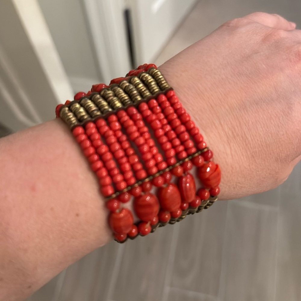 Orange vintage bracelet